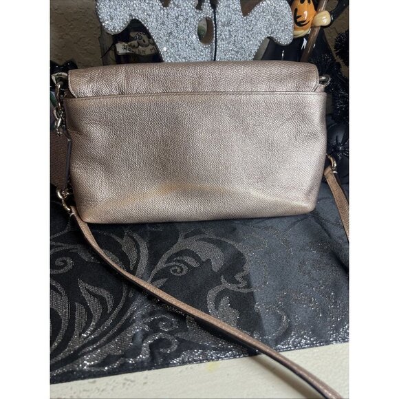 Coach Crosstown Chain Shoulder Bag Leather Pink Women Crossbody Purse Bag - Picture 5 of 15